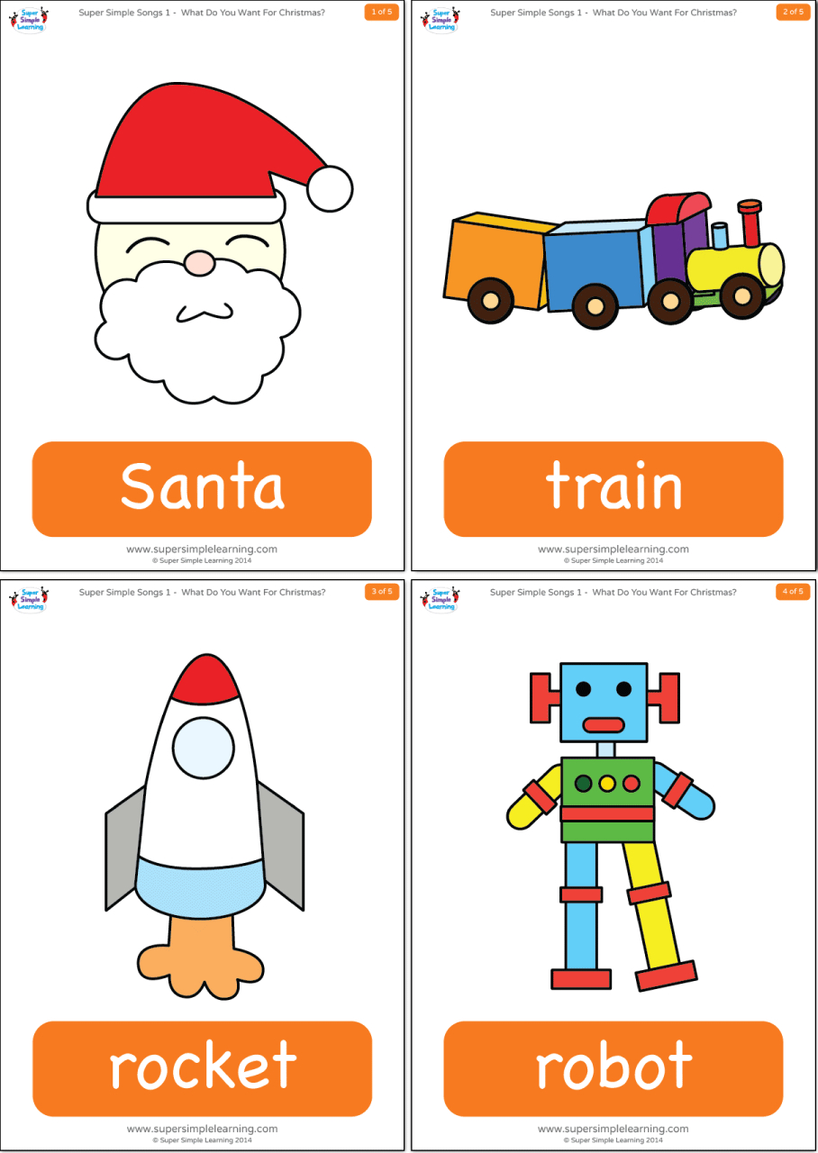 What Do You Want For Christmas? Flashcards - Super Simple regarding What I Want For Christmas Worksheets
