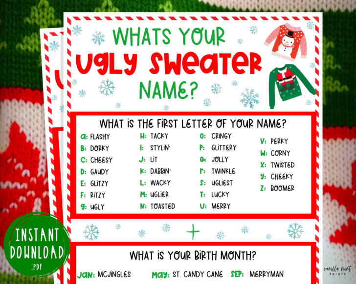 Beyond the Worksheets Ugly Christmas Sweaters Answer Key