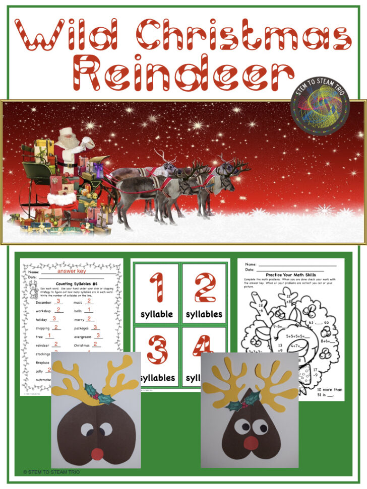 The Wild Christmas Reindeer Worksheets The Wild Christmas Reindeer Worksheets