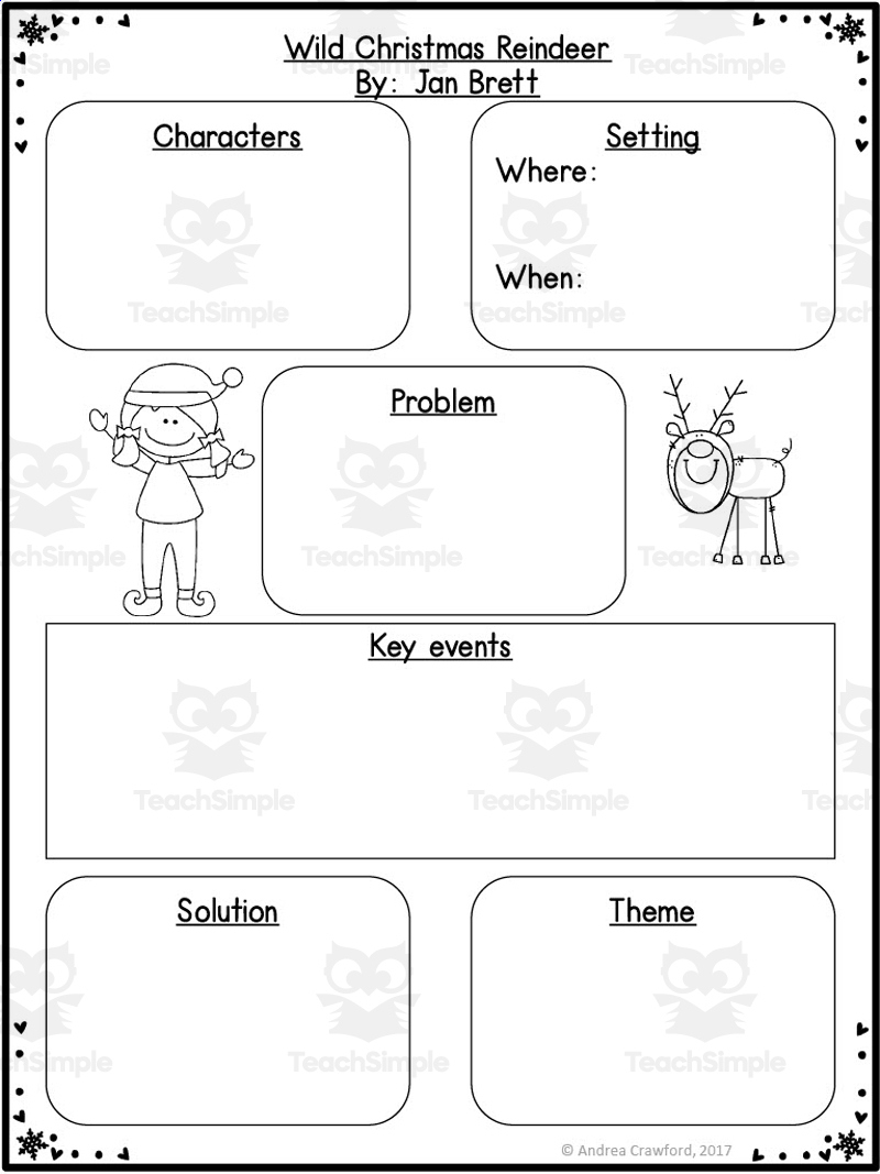 Wild Christmas Reindeerjan Brett | Reading Comprehension Activities regarding The Wild Christmas Reindeer Worksheets