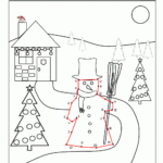 Winter Dot To Dot With Regard To Dot To Dot Christmas Worksheets
