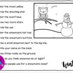 Winter Following Directions Activity   Your Therapy Source Within Following Directions Christmas Worksheets