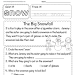 Winter Reading Worksheet   Free Printable, Digital, & Pdf With Christmas Reading Comprehension Worksheets Kindergarten