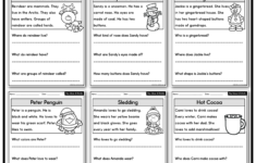 Winter Themed Reading Comprehension | Kindergarten &amp; First Grade in 1St Grade Christmas Reading Comprehension Worksheets