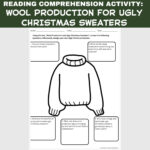 Wool Production For Ugly Christmas Sweaters Reading Comprehension With Ugly Christmas Sweater Worksheets