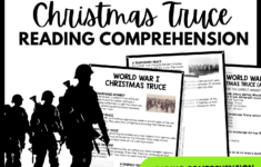 World War I Christmas Truce Reading Comprehension Worksheet throughout World War 1 Christmas Truce Worksheets Answers