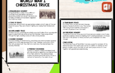 World War I Christmas Truce Reading Comprehension Worksheet with World War 1 Christmas Truce Worksheets