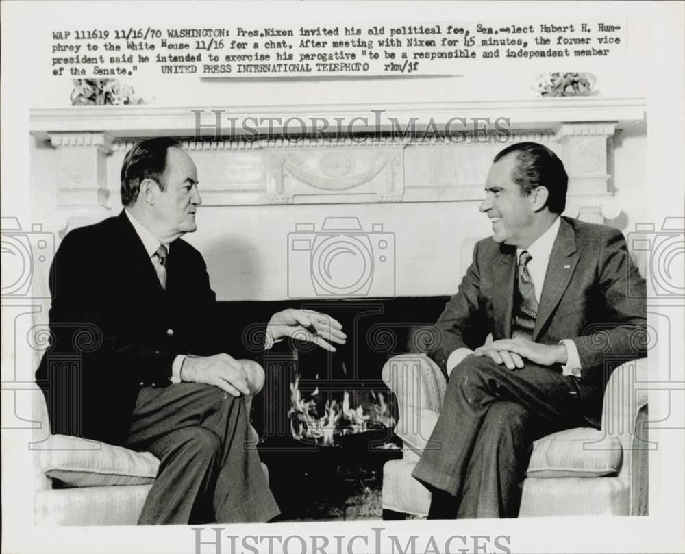 1970 Press Photo President Nixon And Hubert Humphrey Talk At White with regard to The President&amp;amp;#039;s Photographer Worksheet