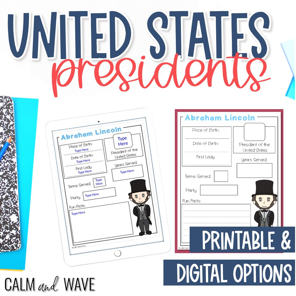 All United States President Fact Worksheets | Free Printable intended for Free Printable Us Presidents Worksheets