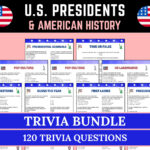 American History Trivia & Us Presidential Trivia Bundle | Usa Game With Regard To History Channel The Presidents Worksheet