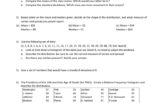 Ap Statistics Ch. 4 &amp; 5 Practice Problems throughout 74 93 Presidents Worksheet Answers
