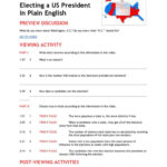 Electing A Us President In Plai…: English Esl Worksheets Pdf & Doc Intended For Electing The President Worksheet