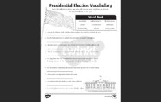Election Vocabulary Activity For 3Rd-5Th Grade | Twinkl Usa regarding Electing A President Worksheet