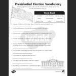Election Vocabulary Activity For 3Rd 5Th Grade | Twinkl Usa Within Electing The President Worksheet