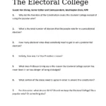 Electoral College Worksheet | High School   Edubirdie Within Popular Vs President Worksheet