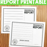 Free President Report   Simply Kinder For President Report Worksheet