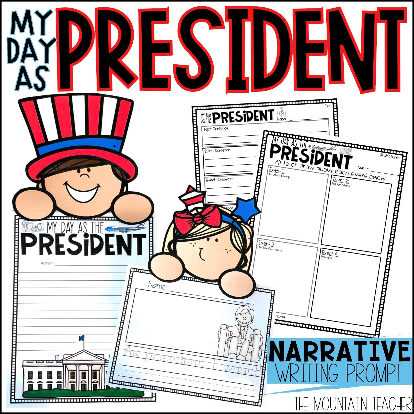 If I Were President Craft | Presidents&amp;#039; Day Writing Prompt within Presidents Day Writing Prompt Worksheet