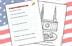 If I Were President For A Day" Worksheet regarding If I Were President Free Printable Worksheet