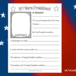 If I Were President" Worksheet Free Printable | Mrs. Merry For If I Were President Worksheet Kindergarten