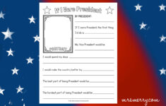If I Were President" Worksheet Free Printable | Mrs. Merry regarding President Worksheets