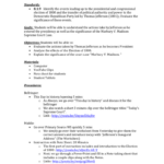 Jefferson'S Presidency & Marbury V. Madison Lesson Plan Pertaining To Presidency Fill In Worksheet Answers