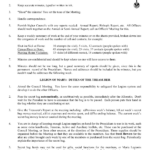 Legion Of Mary: Secretary & Treasurer Duties For Legion Of Mary President Worksheet