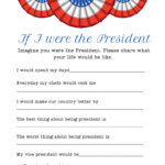 Patriotic Printables   Your School House Regarding If I Were President Free Printable Worksheet