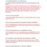 Pols 1101 Video Worksheet: Informal Powers Of The Presidency   Studocu Throughout Powers Of The President Worksheet Answers