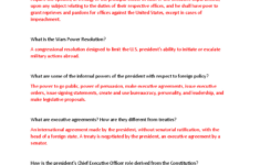 Pols 1101 Video Worksheet: Informal Powers Of The Presidency - Studocu with regard to Executive Orders And the Power of the President Worksheet