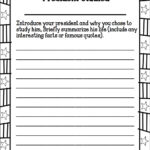 President Research Report With President Report Worksheet