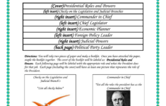 Presidential Roles &amp; Powers Foldable Worksheet intended for Powers of the President Worksheet Answers