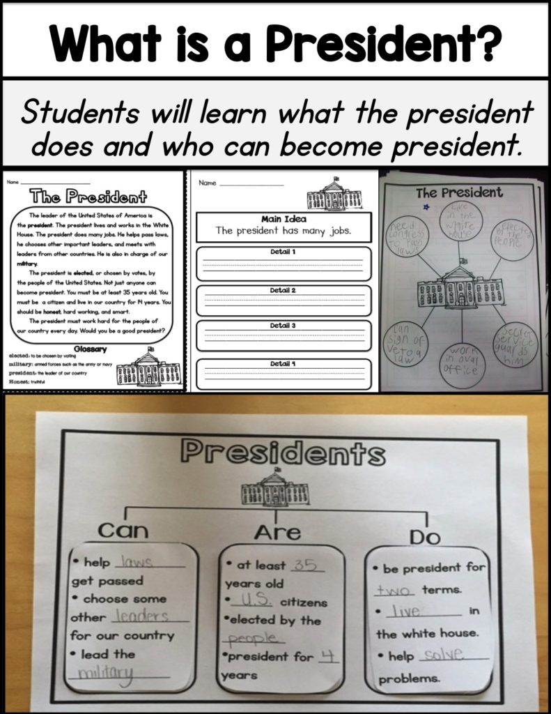 President&amp;#039;S Day Activities - Sarah&amp;#039;S Teaching Snippets in What Does The President Do Worksheet