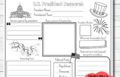 Presidents Day Activity Page Us President Research Worksheet with regard to History Channel the Presidents Worksheet