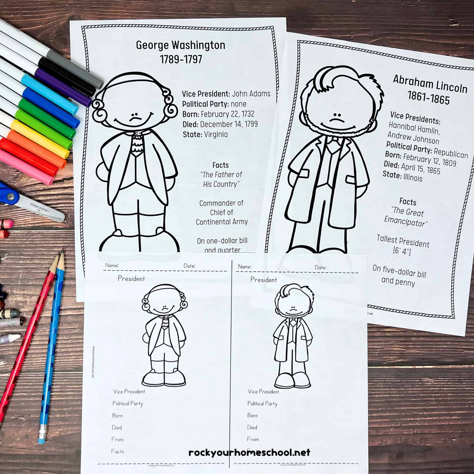 President&amp;#039;S Day Coloring Pages: 2 Free Ways To Celebrate in Presidents Day Worksheets For Preschool