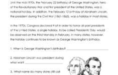Presidents' Day (Free Worksheet) Updated | Squarehead Teachers with Free Printable Presidents Day Math Worksheets
