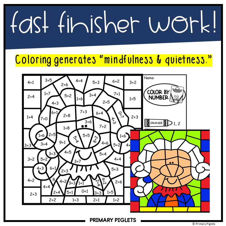 Presidents Day Math | Presidents Day Colorcode | Presidents in Free Printable Presidents Day Math Worksheets