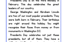 Presidents Day Reading Comprehension Worksheet - Have Fun Teaching with regard to Presidents Day Worksheet