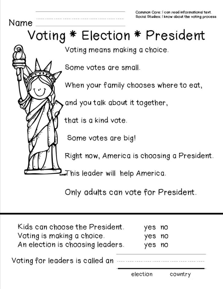 Presidents Day Math Worksheets For Kindergarten