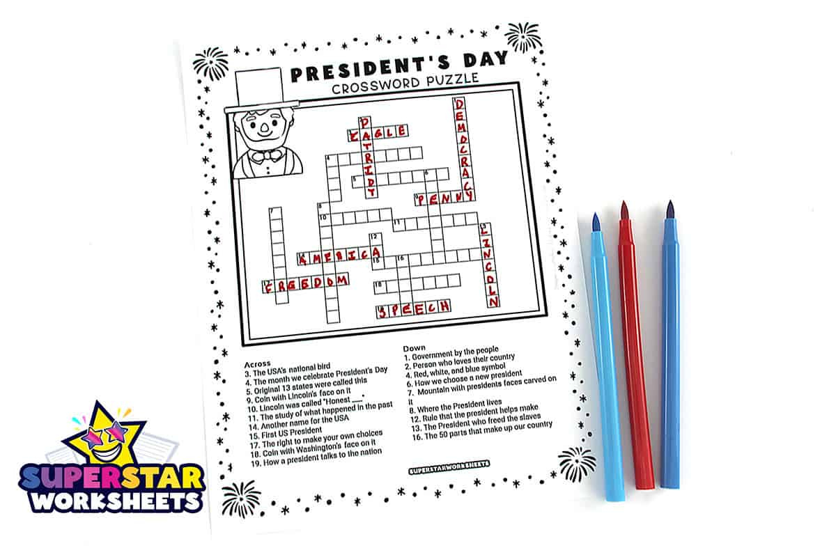 Presidents Day Worksheets (Free Printables) - Superstar Worksheets intended for 7 6 Presidents Day Worksheet Answers