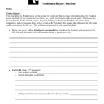 Presidents Report Outline   Timpanogos Academy Pages 1 4   Flip For President Report Worksheet