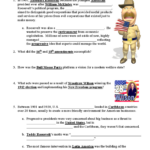 Progressive Presidents: U.s. History Crash Course #29 Summary For Progressive Presidents Worksheet