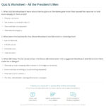 Quiz & Worksheet   All The President'S Men | Study In All The President's Men Worksheet