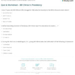 Quiz & Worksheet   Bill Clinton'S Presidency | Study With Regard To The Clinton Presidency Worksheet