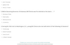 Quiz &amp; Worksheet - Bill Clinton'S Presidency | Study with regard to The Clinton Presidency Worksheet