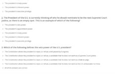 Quiz &amp; Worksheet - Types Of Presidential Powers | Study pertaining to Powers Of The President Worksheet