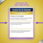 Roles Of The President | A Day In The Life Of The President Of The United  States Within A Day In The Life Of The President Worksheet Answers