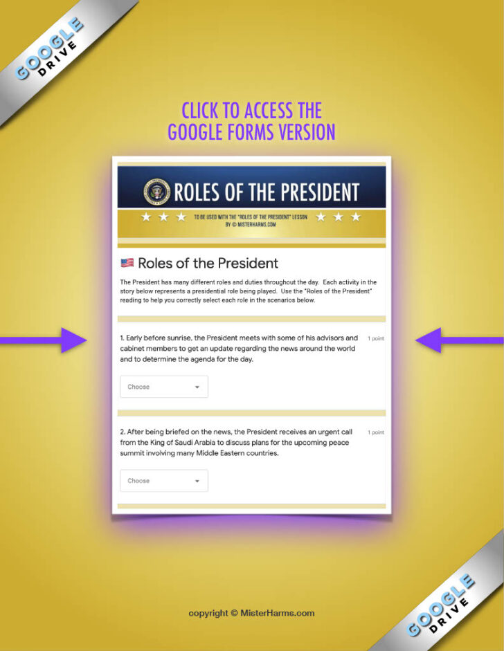 A Day In the Life of the President Worksheet Answers