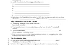 The Presidency In Action Worksheet Answers: Fill Out &amp; Sign Online with regard to Powers Of The President Worksheet