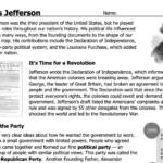 Thomas Jefferson Mini Lesson | Lesson Plan With Regard To Thomas Jefferson Presidency Worksheet