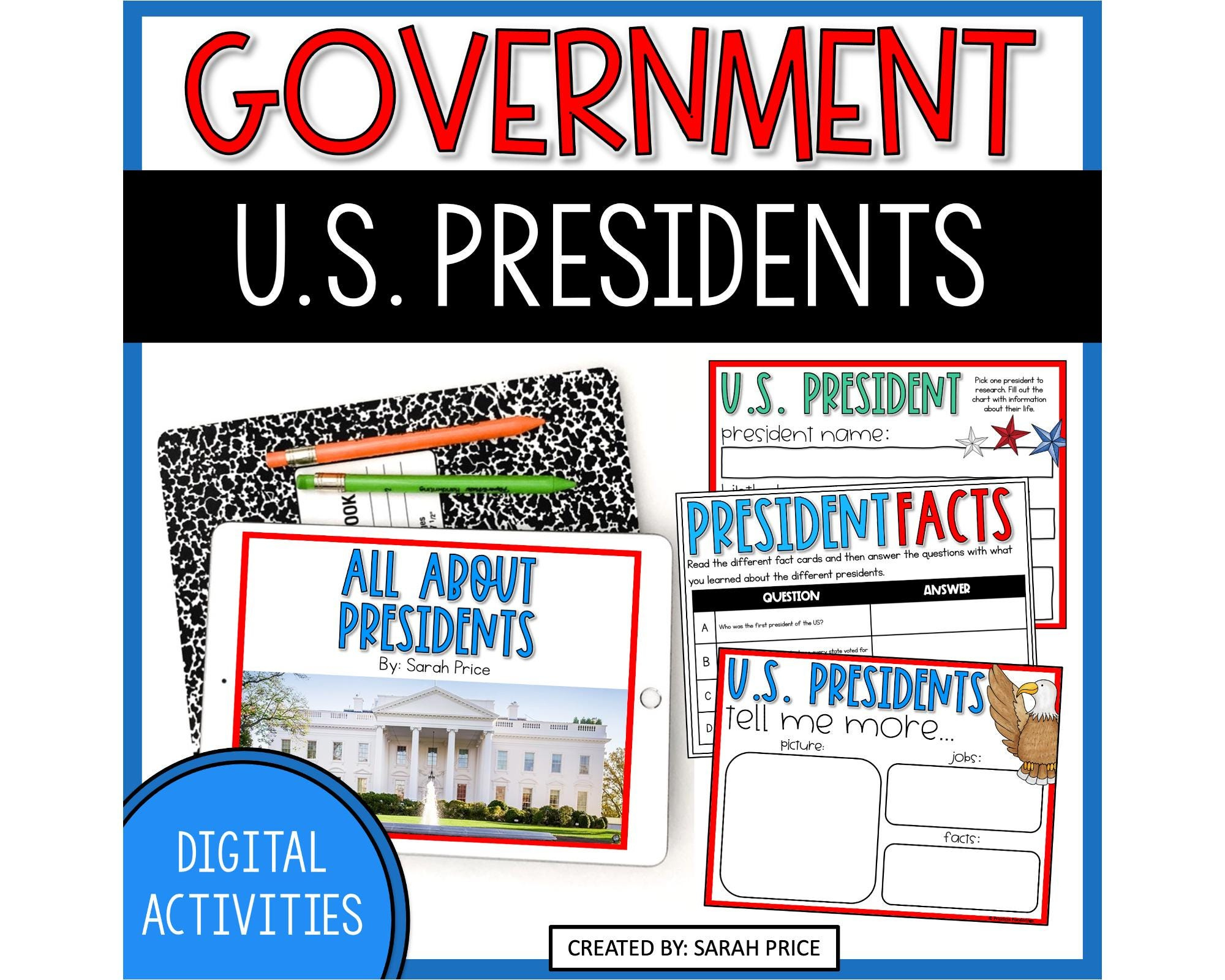 U.s. Presidents Interactive Digital Activities | Presidential throughout All The President&amp;#039;S Men And Women Worksheet